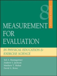Image for Measurement for Evaluation in Physical Education and Exercise Science