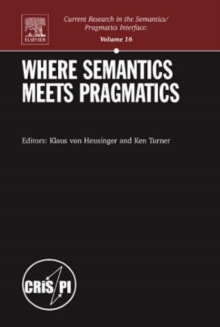 Image for Where Semantics meets Pragmatics