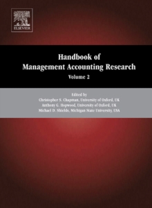 Image for Handbook of management accounting research.: (Volume 2)