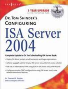 Image for Dr Tom Shinder's configuring ISA Server 2004