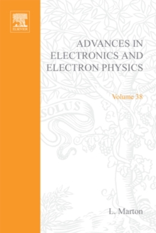 Image for ADVANCES ELECTRONC &ELECTRON PHYSICS V38