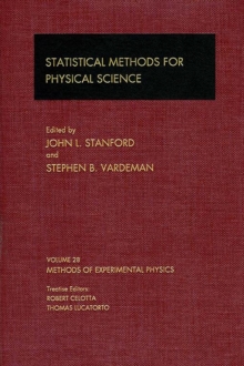 Image for Statistical methods for physical science