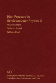 Image for Semiconductors and semimetals.: (High pressure in semiconductor physics)
