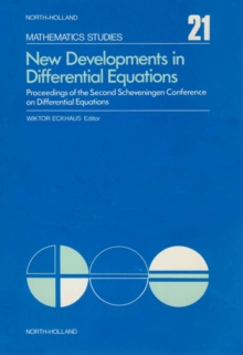 Image for New Developments In Differential Equations