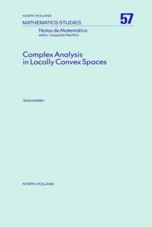 Image for Complex analysis in locally convex spaces