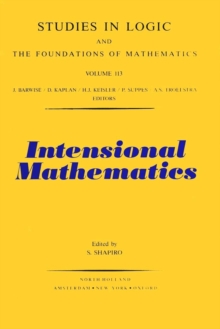 Image for Intensional mathematics