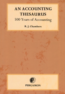 Image for An accounting thesaurus: 500 years of accounting