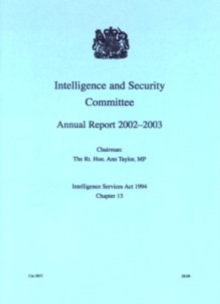 Image for Intelligence and Security Committee : annual report 2002-2003