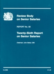 Image for Review Body on Senior Salaries twenty-sixth report on senior salaries