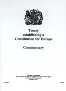 Image for Treaty Establishing a Constitution for Europe,Commentary