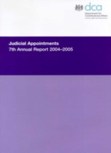 Image for Judicial appointments 7th annual report 2004-2005