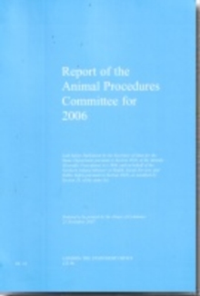 Image for Report of the Animal Procedures Committee for 2006