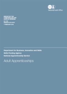 Image for Adult apprenticeships : Department for Business, Innovation and Skills, Skills Funding Agency, National Apprenticeship Service