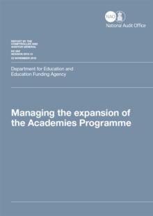 Image for Managing the expansion of the academies programme : Department for Education and Education Funding Agency