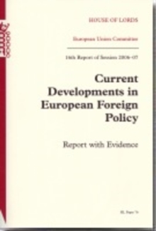Image for Current developments in European foreign policy