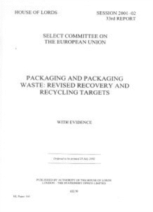 Image for Packaging and Packaging Waste