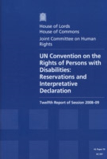 Image for UN Convention on the Rights of Persons with Disabilities - Reservations and Interpretative Declaration