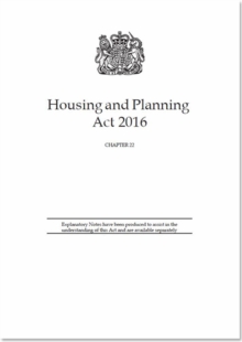 Image for Housing and Planning Act 2016 : Chapter 22