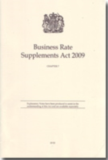 Image for Business Rate Supplements Act 2009