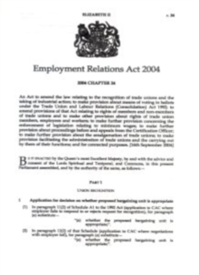 Image for Employment Relations Act 2004 : Elizabeth II. Chapter 24