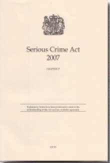 Image for Serious Crime Act 2007