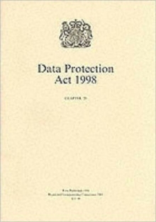 Image for Data Protection Act 1998