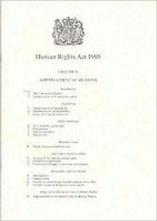 Image for Human Rights Act 1998