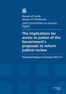 Image for The implications for access to justice of the Government's proposals to reform judicial review