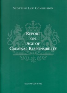 Image for Report on Age of Criminal Responsibility