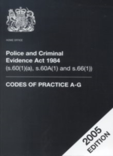 Image for Police and Criminal Evidence Act 1984  : (s.60(1)(a), s.60A(1) and s.66(1))