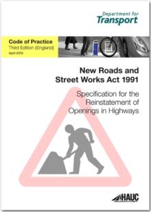 Specification for the reinstatement of openings in highways