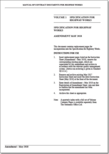 Image for Manual of contract documents for highway works