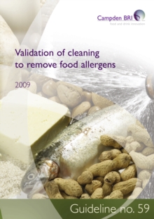 Image for Validation of cleaning to remove food allergens