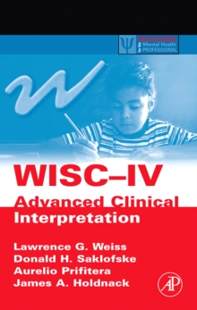Image for WISC-IV Advanced Clinical Interpretation