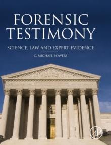 Image for Forensic testimony  : science, law and expert evidence