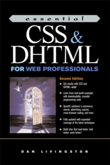 Image for Essential CSS and DHTML for Web Professionals