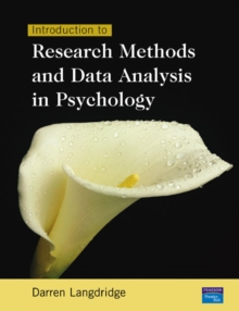 Image for Introduction to research methods and data analysis in psychology