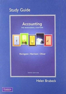 Image for Study Guide for Accounting, Chapter 14-24 (Managerial Chapters)