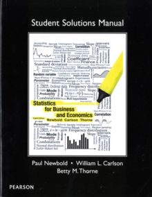 Image for Statistics for business and economics, eighth edition: Student solutions manual