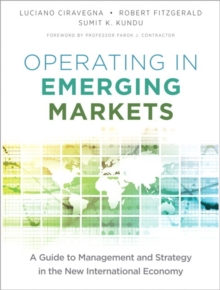 Image for Operating in emerging markets  : a guide to management and strategy in the new international economy