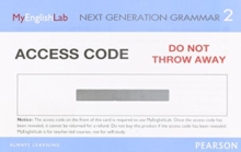 Image for Next Generation Grammar 2 Student eText w/MyLab English
