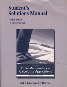Image for Student's Solutions Manual for Finite Mathematics and Calculus with Applications