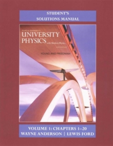 Image for Student's solution manual for university physics with modern physicsVolume 1