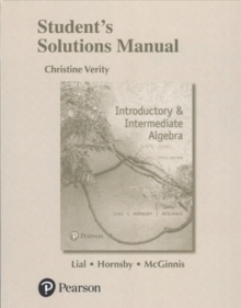 Image for Student solutions manual for introductory and intermediate algebra