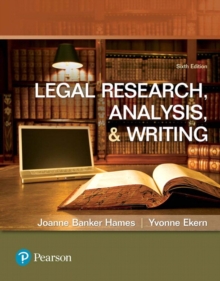 Image for Legal research, analysis, and writing