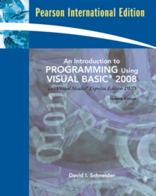 Image for An introduction to programming using Visual Basic 2008  : with Visual Studio Express edition DVD