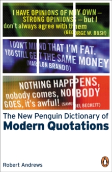 Image for The New Penguin Dictionary of Modern Quotations