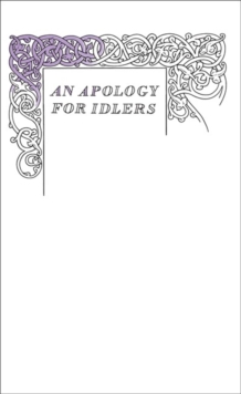 Image for An apology for idlers