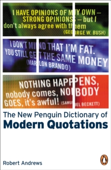 Image for The new Penguin dictionary of modern quotations