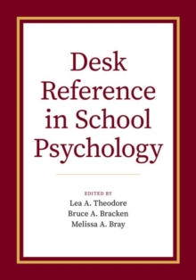 Image for Desk reference in school psychology